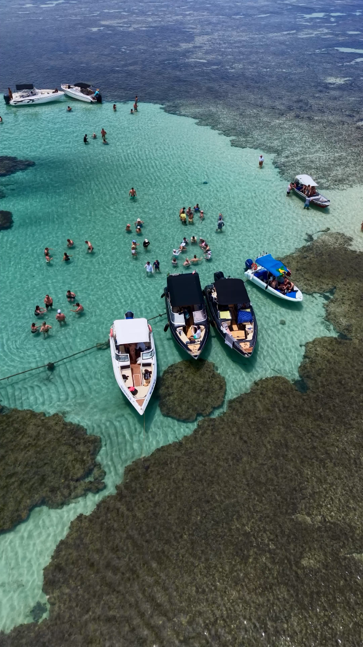 Piscinas naturais em dias de maré baixa